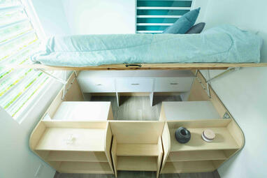 vieques, container, home, beach, house, modular, tiny, eco green