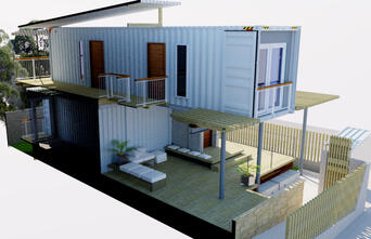 vieques, container, home, beach, house, modular, custom, hotel